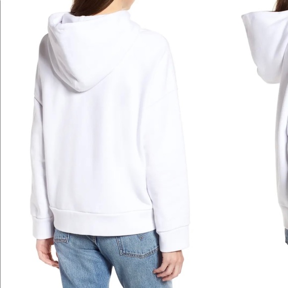 ✨New LEVIS Graphic Logo Oversize Pullover Hoodie White XS - Picture 8 of 8